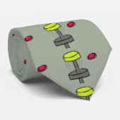 Het schijfgolfmandje met stropdas van schijfpatroo (Opgerold)