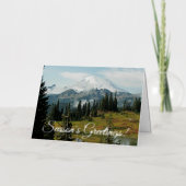 Het Schilderachtig berglandschap van het seizoen Folie Feestdagenkaart (Voorkant)