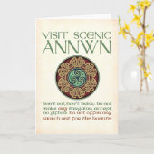 Het Schilderachtig Wenskaart Annwn van het bezoek Kaart (Gele Bloem)