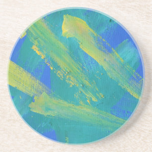 Het schilderen 73 Wish op een Ster Zandsteen Onderzetter