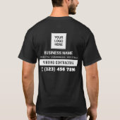 Het schilderen de Bedrijfs van de Aanbestedende On T-shirt (Achterkant)