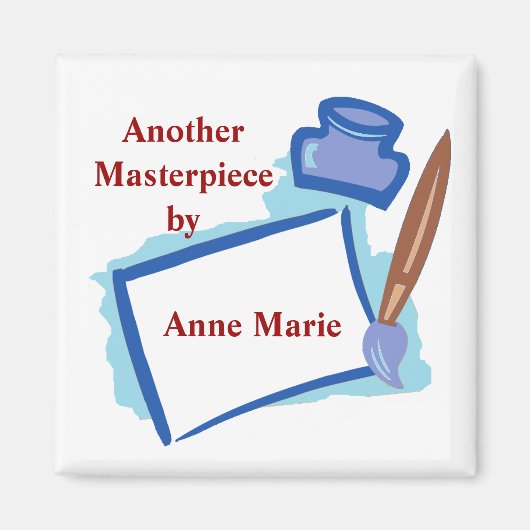 Het schilderen Douanemagneet MM06N Magneet (Voorkant)