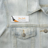 Het schilderen Sinaasappel van het Bedrijf van de Naamplaatje (In situ)