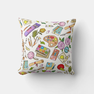 Het schilderen uitrustingen en borstels drukken Si Kussen