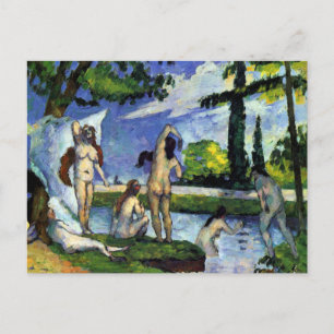Het schilderen van de impressionist door Cezanne Briefkaart