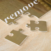 Het schilderen van de kroning van H.M. koningin El Legpuzzel (Zijkant)