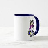 Het schilderen van de Mok van het Koffie van Diva (Voorkant rechts)