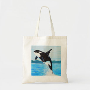 Het Schilderen van de orka Tote Bag
