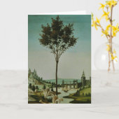 Het Schilderen van de Renaissance van Botticelli Kaart (Gele Bloem)