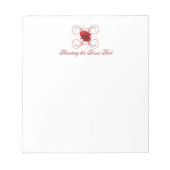 Het schilderen van de Rozen Rood 4 Notitieblok (Voorkant)