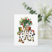 HET SCHILDEREN VAN DE ROZEN VAN DE KONINGIN BRIEFKAART (Staand voorkant)