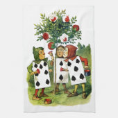 Het schilderen van de Rozen van de koningin van he Theedoek (Verticaal)