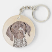 Het schilderen van de schilder van de Schilder van Sleutelhanger (Achterkant)