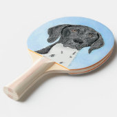 Het schilderen van de schilder van de Schilder van Tafeltennisbatje (Voorkant Gekanteld)