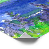 Het schilderen van de Waterverf van het bergmeer v Poster (Hoek)