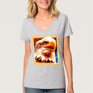 Het schilderen van een verbluffend Eagles gezicht. T-shirt