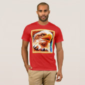 Het schilderen van een verbluffend Eagles gezicht. T-shirt (Voorkant volledig)