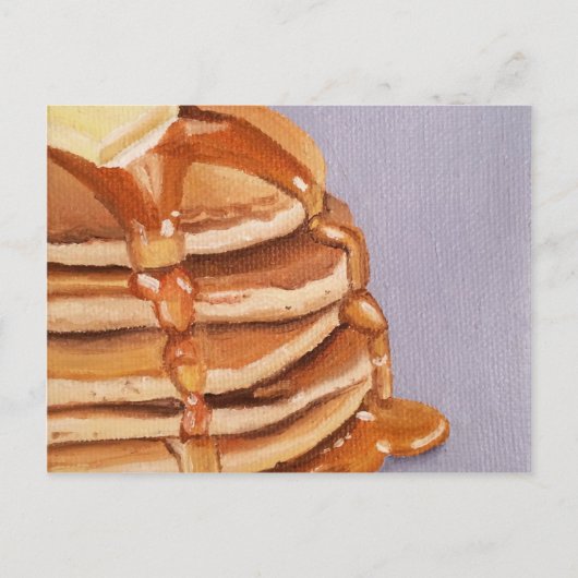 Het Schilderen van het Ontbijt van Shortstack van Briefkaart (Voorkant)