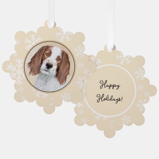 Het schilderen van Ierse rode en witte zetters - O Ornament Kaart (Voorkant / Achterkant)