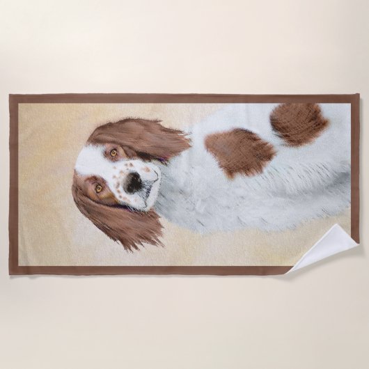 Het schilderen van Ierse rode en witte zetters - O Strandlaken (Voorkant)