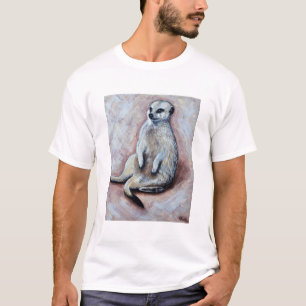 Het Schilderen van Meerkat van Slouchy T-shirt
