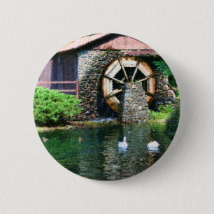 Het Schilderen van Seurat van de Vijver van het Ronde Button 5,7 Cm