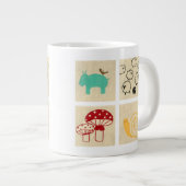 Het schilderen van vier kinderblokken jumbo mok (Voorkant rechts)