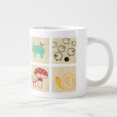 Het schilderen van vier kinderblokken jumbo mok (Rechts)