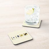 Het schilderen van Vier Vlaggen met Sail die onder Onderzetter (Rechterzijde)