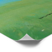 Het schilderij 'Isiah'-Koe Poster (Hoek)