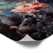 Het schilderij Swing van Jean-Honoré Fragonard Poster (Hoek)