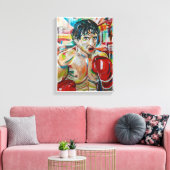 Het schilderij van Alfred Fox Canvas Afdruk (Insitu (Woonkamer))