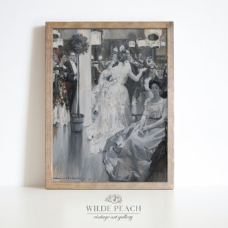 Het schilderij van de  mode Gala over vrouwen Post Poster