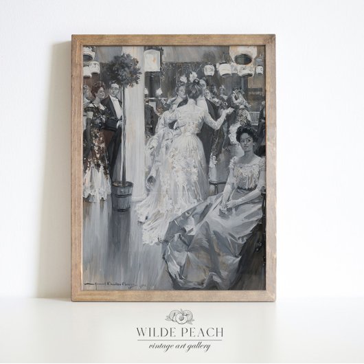 Het schilderij van de  mode Gala over vrouwen Post Poster