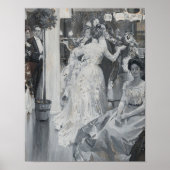 Het schilderij van de  mode Gala over vrouwen Post Poster (Voorkant)