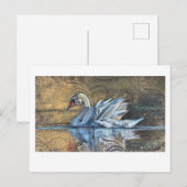 Het schilderij van de zwaan briefkaart (Voorkant / Achterkant)