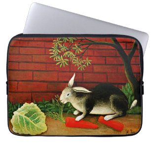 Het schilderij van Henri Rousseau, Konijn, Laptop Sleeve