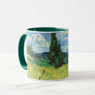 Het schilderij van Vincent van Gogh, Groene Veld, Mok