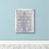 "Het schilderScanvas van de levende Christus" Canvas Afdruk (Insitu (Houten vloer))