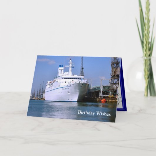 Het schip "Astoria" van de cruise, Feestdagen Kaart (Voorkant)