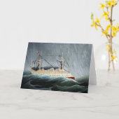 Het schip in de Tempest | Henri Rousseau Kaart (Gele Bloem)