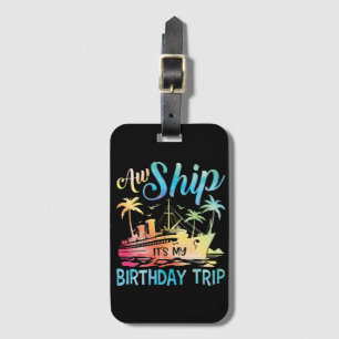 Het schip is mijn verjaardagsreis bagagelabel