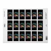 Het schip is mijn verjaardagsreis etiket (Full Sheet)