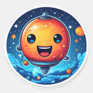 het schip ronde sticker