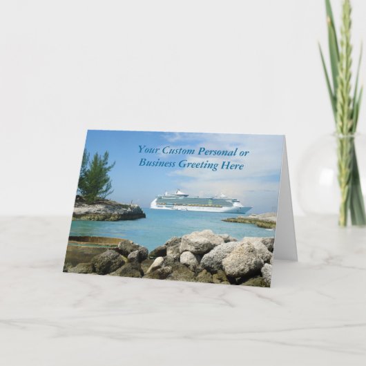 Het Schip van de cruise bij de Kaart van de Douane (Voorkant)