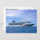 Het Schip van de cruise Briefkaart (Voorkant / Achterkant)