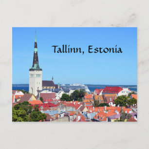 Het Schip van de cruise in Tallinn, Estland Briefkaart