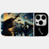 Het schip van de Skull Captain Case-Mate iPhone Case (Achterkant (horizontaal))