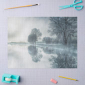 Het schitterende Natuur van de winter Scene Trees Tissuepapier (Craft)