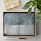 Het schitterende Natuur van de winter Scene Trees Tissuepapier (Geschenk)